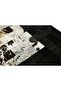 Siyah & Krem Dana Derisi Patchwork Halı - 3
