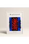 Abstract Colorful Patterns with White Laminated Frame Matisse Gallery Modern Art Painting