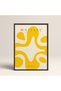 Abstract Colorful Patterns with Black Laminated Frame Matisse Gallery Modern Art Painting