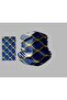 Yellow Navy Blue Designed Biker Multi-Purpose Outdoor Neck Collar Unisex Bandana