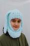 Hand Knitted Soft Rabbit Ear Model Puffy Snow Mask Balaclava/balaklava Beanie - 4