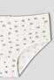 3-Piece Cotton Patterned High Waist Plus Size Panties - 8