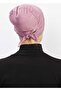 Women's Cross Bonnet Hijab Ready Non-Slip Turban Hijab Practical Non-Slip Elastane Bonnet - Lilac - 3