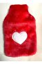Hot Water Bag Plush Heart, pink Thermofor 26x17x2cm 1 Liter - 3