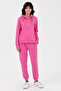 Women's Elastic Waist Sweatpants Fuchsia
