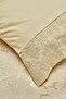 Marissa Beige Double Embroidered Duvet Cover Pique Set - 4