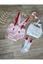 Strawberry Concept Baby Girl Pink Red Striped Cake Pop Costume (Romper Crop Buckle Socks) - 4