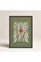 Abstract Colorful Patterns Flower Modern Art Painting with Black Laminated Frame