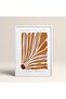 Abstract Colorful Patterns Flower Modern Art Painting with White Laminated Frame