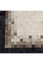 Siyah & Krem Dana Derisi Patchwork Halı - 4