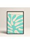Abstract Colorful Patterns with Black Laminated Frame Matisse Gallery Modern Art Painting