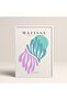 Abstract Colorful Patterns with White Laminated Frame Matisse Gallery Modern Art Painting