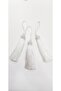 Decorative Strip Accessory White Knob Single Tassel 12cm 1 Piece - 3