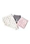 3-Piece Cotton Patterned High Waist Plus Size Panties - 6