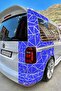 Dark Blue Triangle Cut Camouflage Car Covering Foil (Glossy Foil Model) - 6