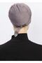 Women's Cross Bonnet Hijab Ready Non-Slip Turban Hijab Practical Non-Slip Elastane Bonnet - Dark Gray - 3