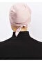 Women's Cross Bonnet Hijab Ready Non-Slip Turban Hijab Practical Non-Slip Elastane Bonnet - Powder - 3
