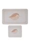 Leaf Pattern 2-Piece Bath Mat Set (50X80) - 2