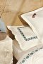 Paye Seljuk Series Bird Blue 100% Cotton Double Duvet Cover Set - 2