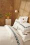 Paye Seljuk Series Bird Blue 100% Cotton Double Duvet Cover Set - 3