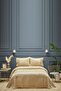 Marissa Beige Double Embroidered Duvet Cover Pique Set