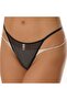 Transparent Black Fancy G-String