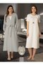 Effortt Women's Pink Rabbit Sports Dressing Gown and Maternity Nightgown Set - 2