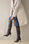 Women's Aci Brown Matte Women's Boots, Heeled Boots
