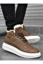 Men's Daily Mink Artificial Leather Water Resistant Winter Boots with Fur Lace-up Stylish and Comfortable Boots - 2