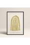 Abstract Colorful Patterns Flower Modern Art Painting with Black Laminated Frame