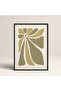 Abstract Colorful Patterns Flower Modern Art Painting with Black Laminated Frame