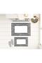 Decorative Toilet Seat Set, Black Frame Mat, Toilet Seat, Non-Slip Base Mat, Dowry Box - 2