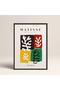 Abstract Colorful Patterns with Black Laminated Frame Matisse Gallery Modern Art Painting