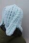 Hand Knitted Soft Rabbit Ear Model Puffy Snow Mask Balaclava/balaklava Beanie - 5