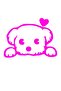 Cute Dog Auto Sticker, 13x10 Cm Motorcycle Helmet Laptop And Car Sticker