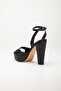 Women's Platform High Heeled Satin Evening Dress Shoes - 5