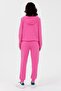 Women's Elastic Waist Sweatpants Fuchsia - 3
