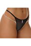 Transparent Black Fancy G-String - 2