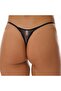 Transparent Black Fancy G-String - 3