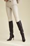 Women's Aci Brown Matte Women's Boots, Heeled Boots - 8