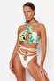 Ekru Aksesuarlı High Leg Bikini Altı TBESS23BA00179 - 3