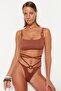 High Leg Bikini Bottom with Ecru Accessories TBESS23BA00179 - 3