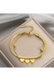 Stainless Steel Layered Crush Chain Heart Detailed Women's Bracelet 18 5 cm - 2