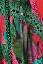 Tropikal Desenli Dokuma Şeritli Maxi Plaj Kimono&Kaftan TBESS23KM00002 - 6