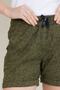 Women's Patterned Combed Cotton Shorts - 7