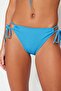 Blue Tie-Up Textured High Leg Bikini Bottom TBESS23BA00243 - 4