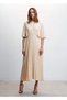 Pleated Long Dress - 2