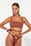 High Leg Bikini Bottom with Ecru Accessories TBESS23BA00179 - 5