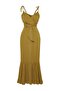 Khaki Maxi Woven Cut Out/Window Beach Dress TBESS23EL00085 - 7