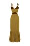 Khaki Maxi Woven Cut Out/Window Beach Dress TBESS23EL00085 - 8